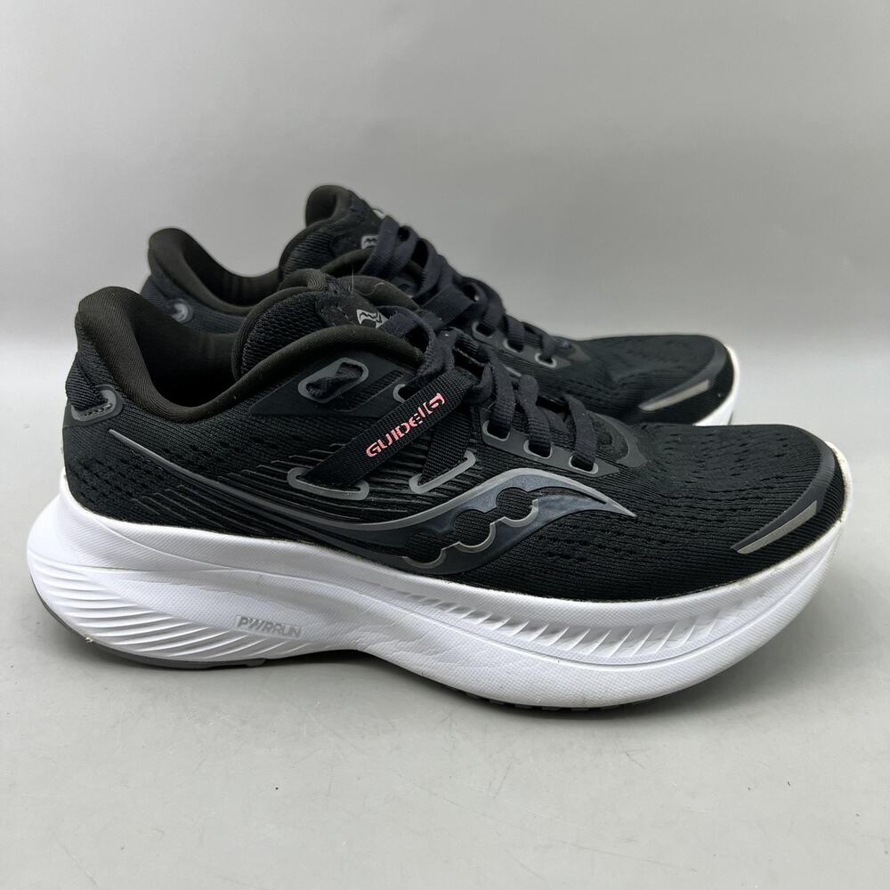 Saucony Guide 16 Running Shoes Women Size 5 Black Mesh Comfort Cushion Sneakers